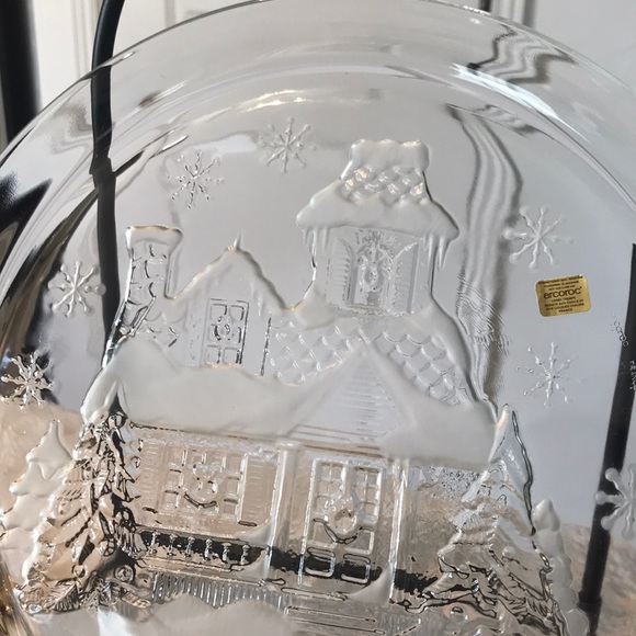 Arcoroc Welcome Home Christmas Plate Made In 🇫🇷 - Picture 6 of 8